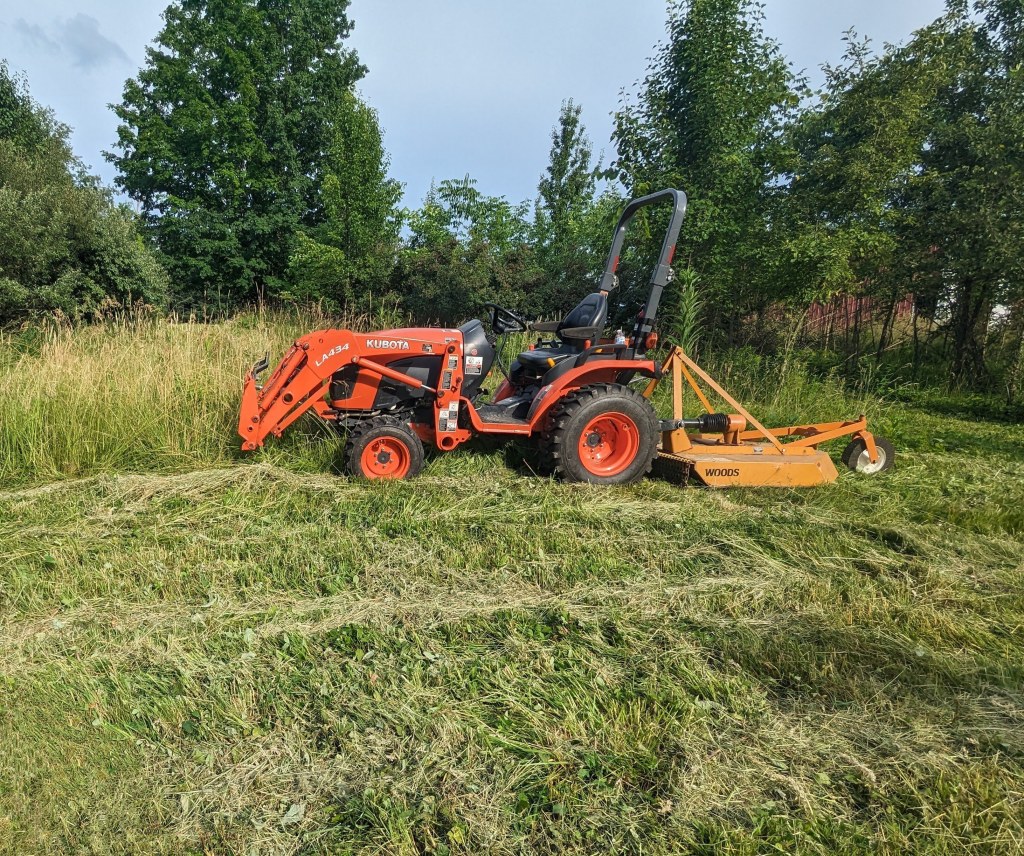 Brush Hogging with Kubota Seville Ohio