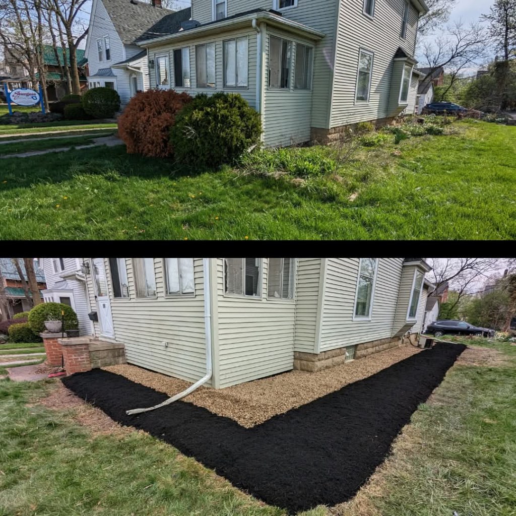 wooster flowerbed landscaping project