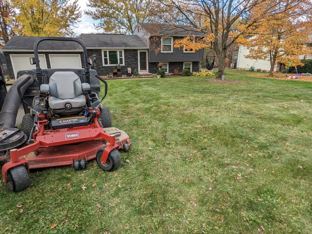 Leaf cleanup Montville Township