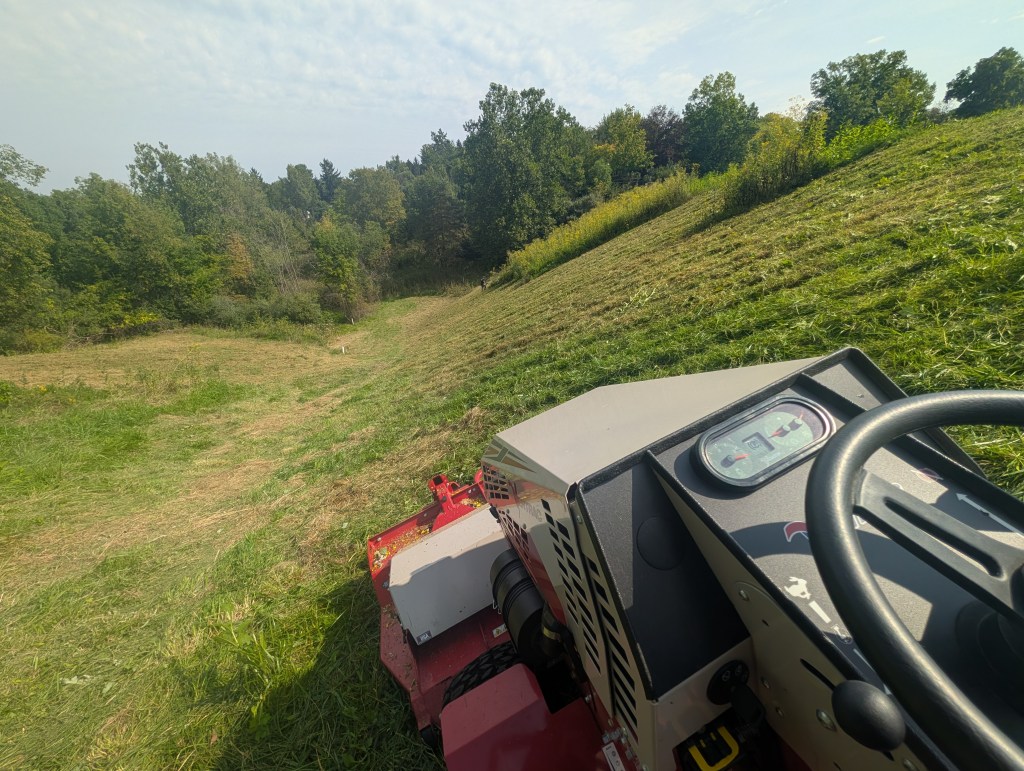 Slope Mowing - Dam mowing in Northern Ohio